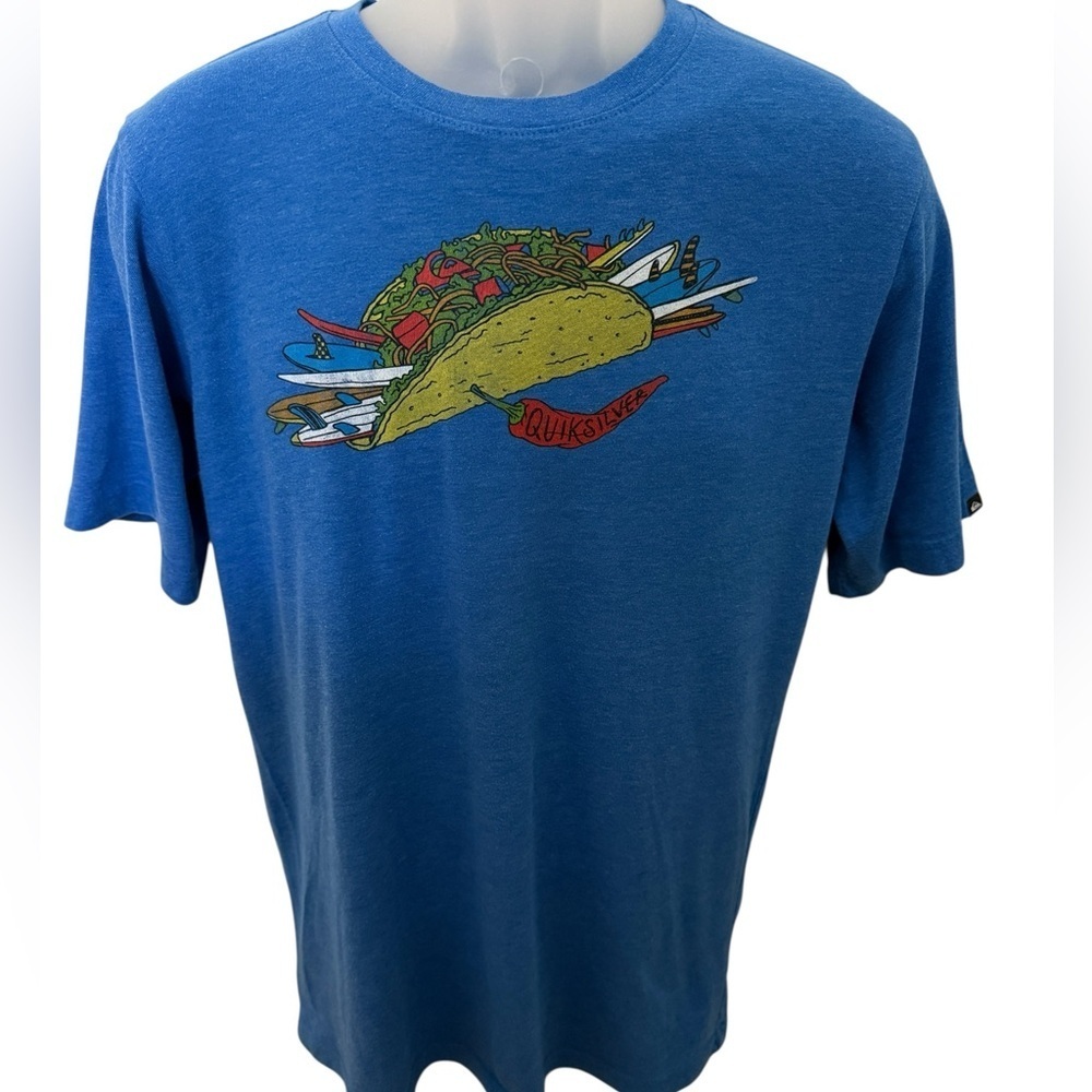 Quiksilver Taco Surfboards Tee Shirt Men XL